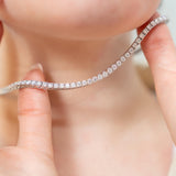 Classic Moissanite Tennis Necklace