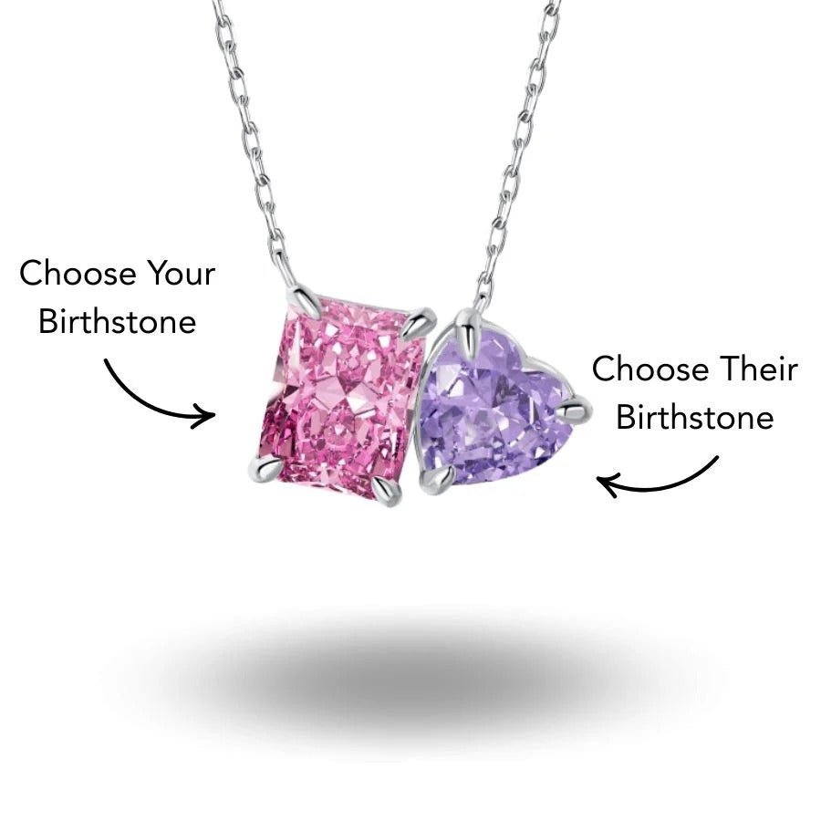 Toi et Moi Birthstone Necklace - camillaboutiqueshop