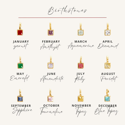 Birthstone Charms