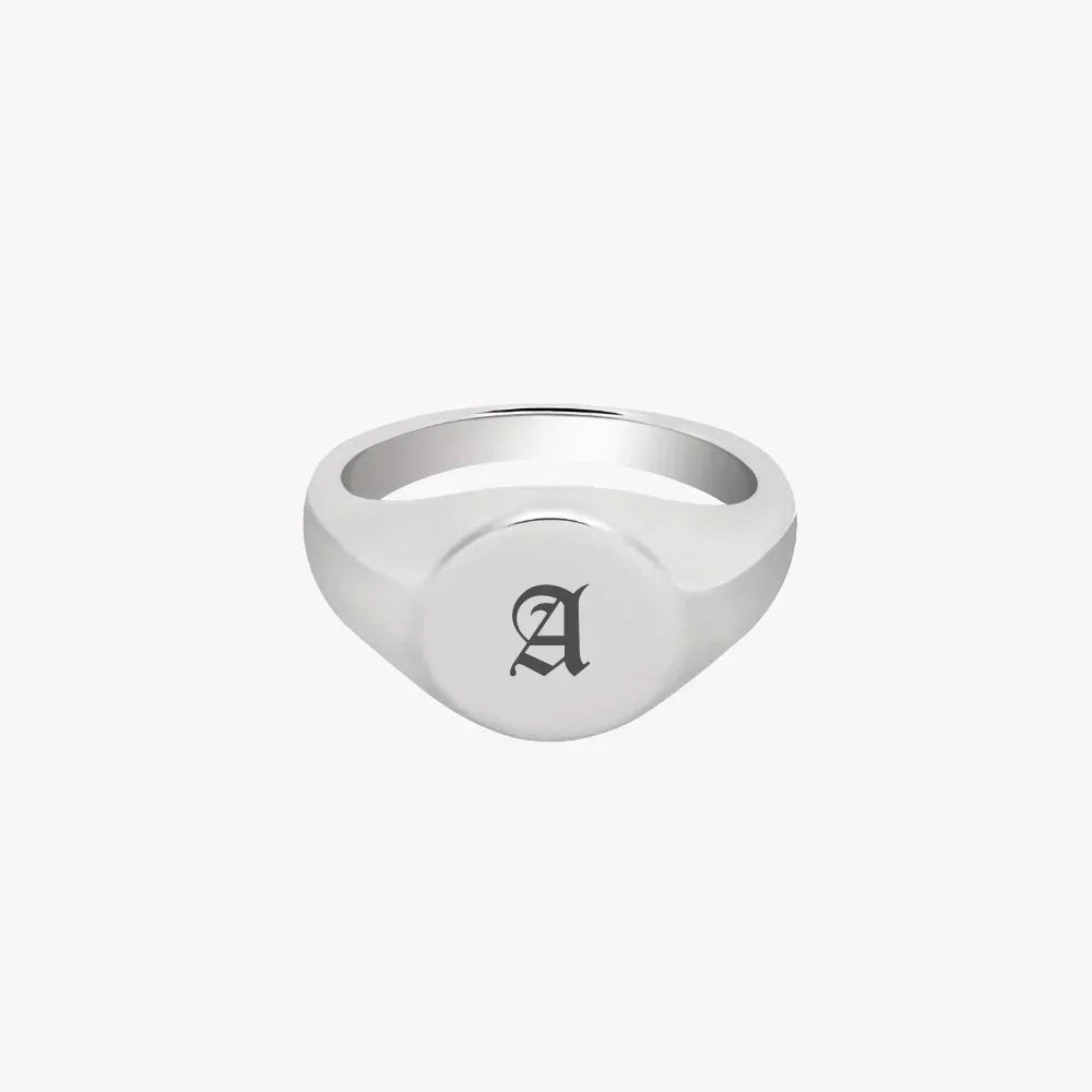 Initial Signet Ring - Camillaboutiqueshop