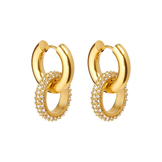 Interlock Hoop Earrings - Camillaboutiqueshop