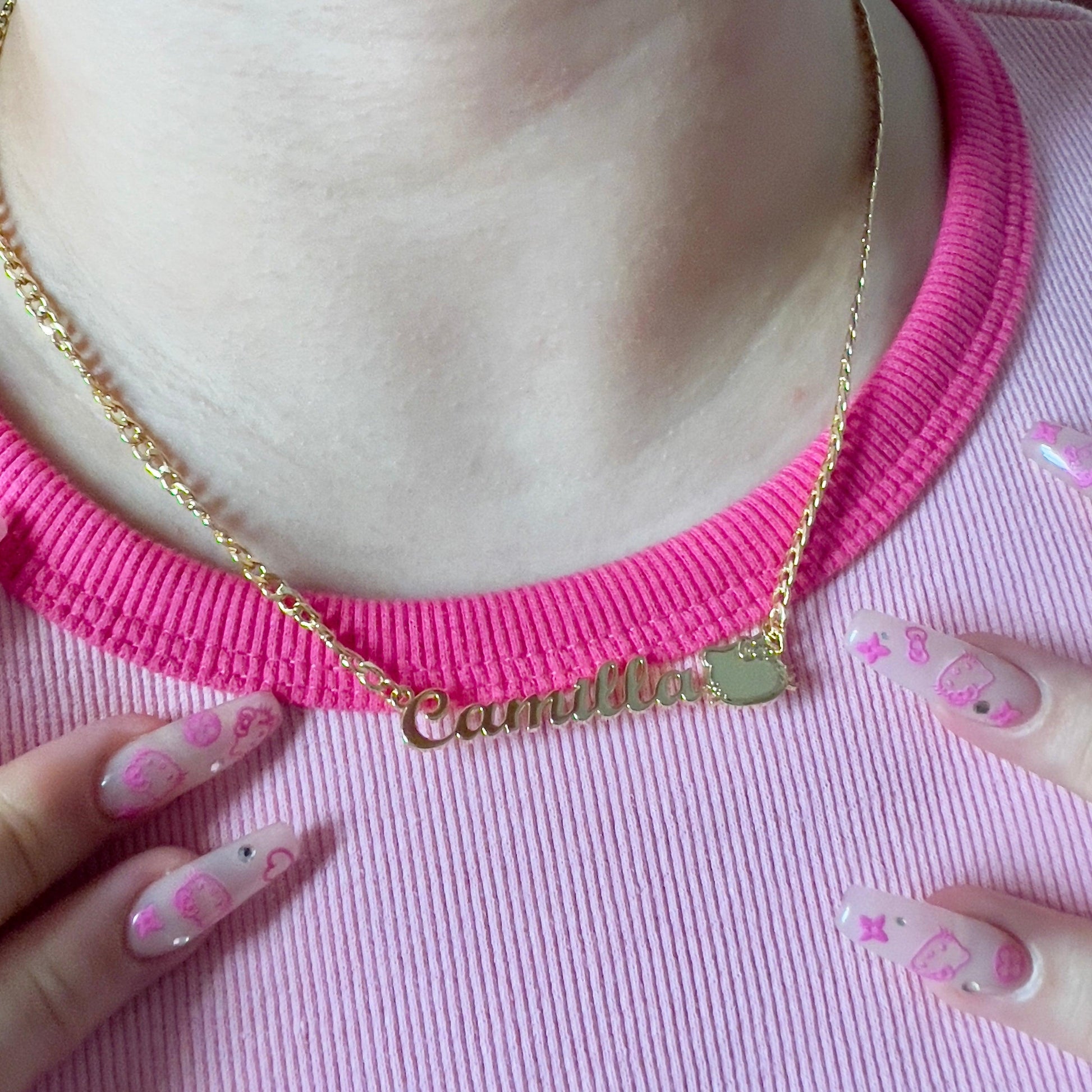 Kitty Name Necklace - Camillaboutiqueco