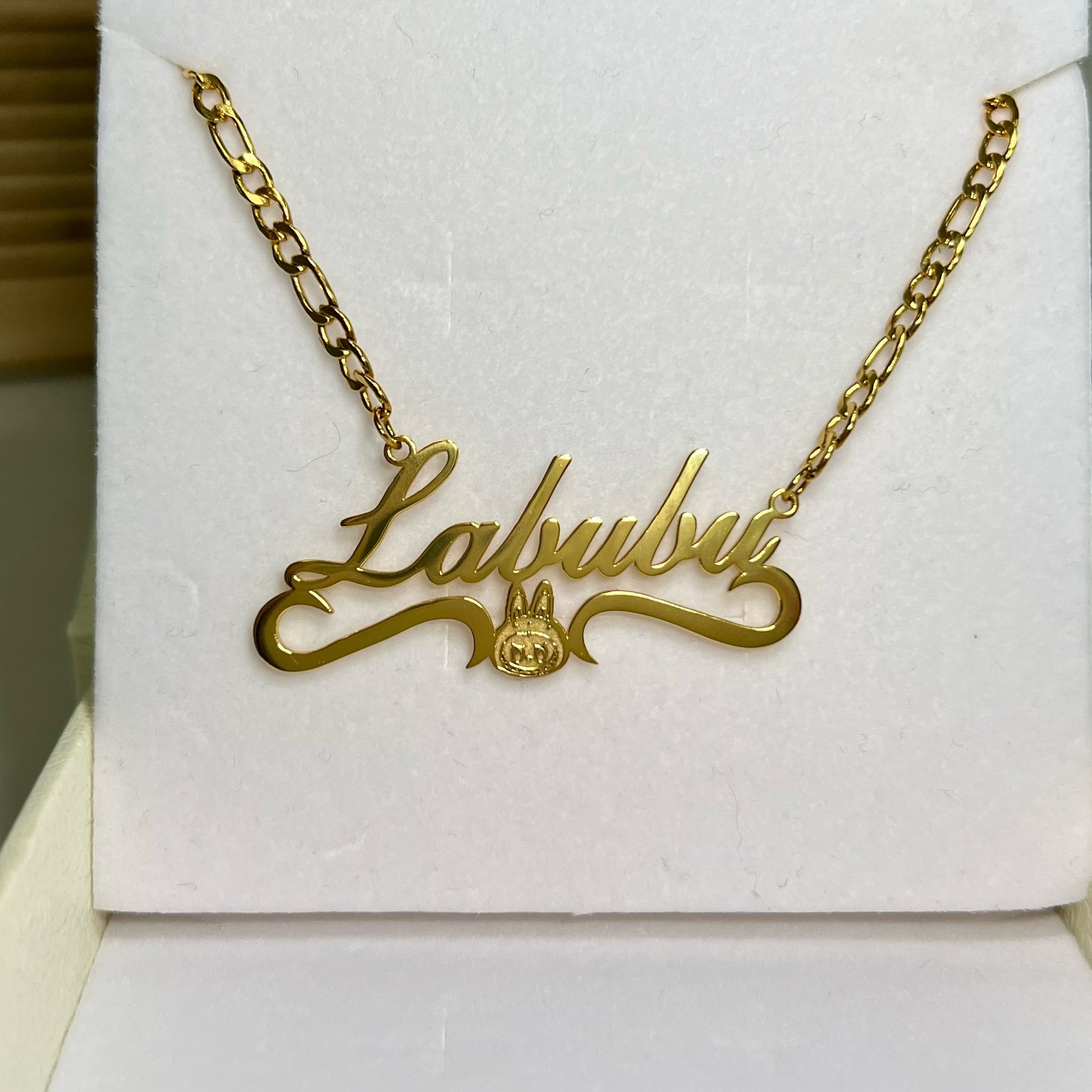 Labubu Custom Name Necklace - Sterling silver version - Camillaboutiqueshop