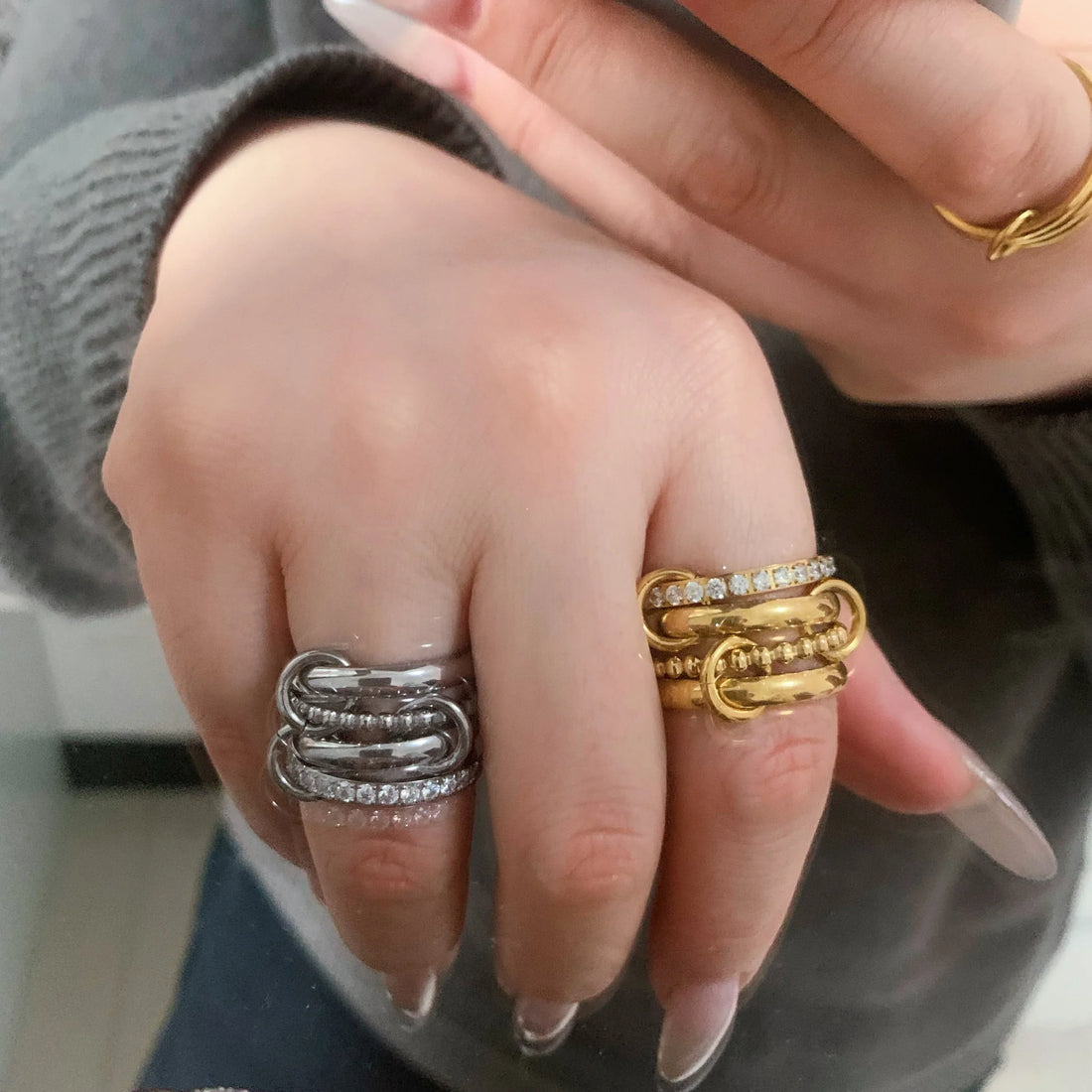 Lana Interlock Stacking Ring - Camillaboutiqueshop