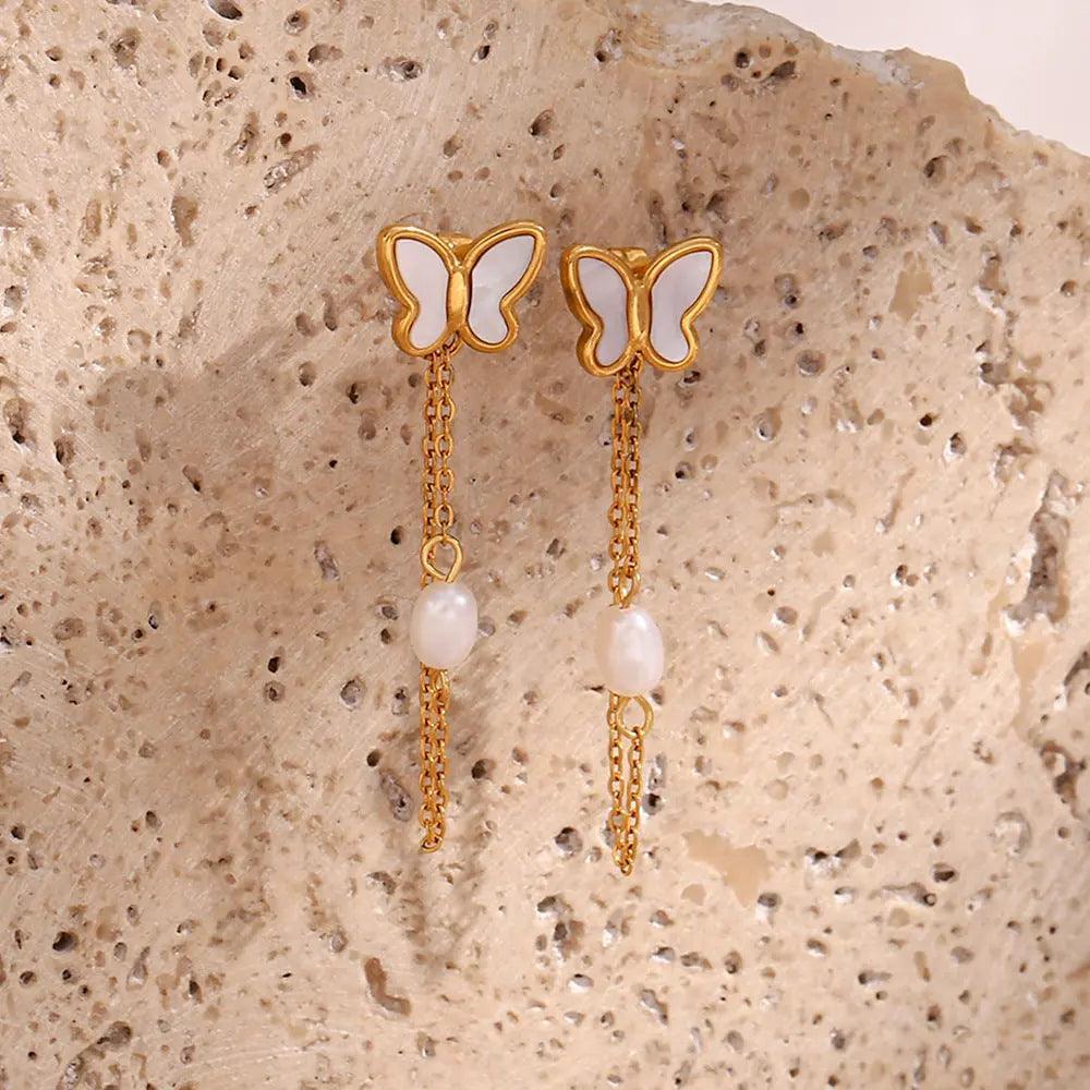 LONG BUTTERFLY EARRING - Camillaboutiqueshop