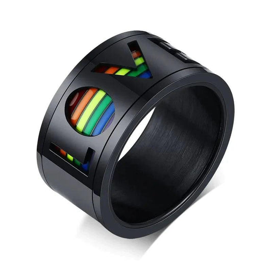 LOVE IS LOVE SPINNER RING - Camillaboutiqueshop