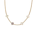 Lucky Mother Of Pearl Clover Necklace - Camillaboutiqueshop