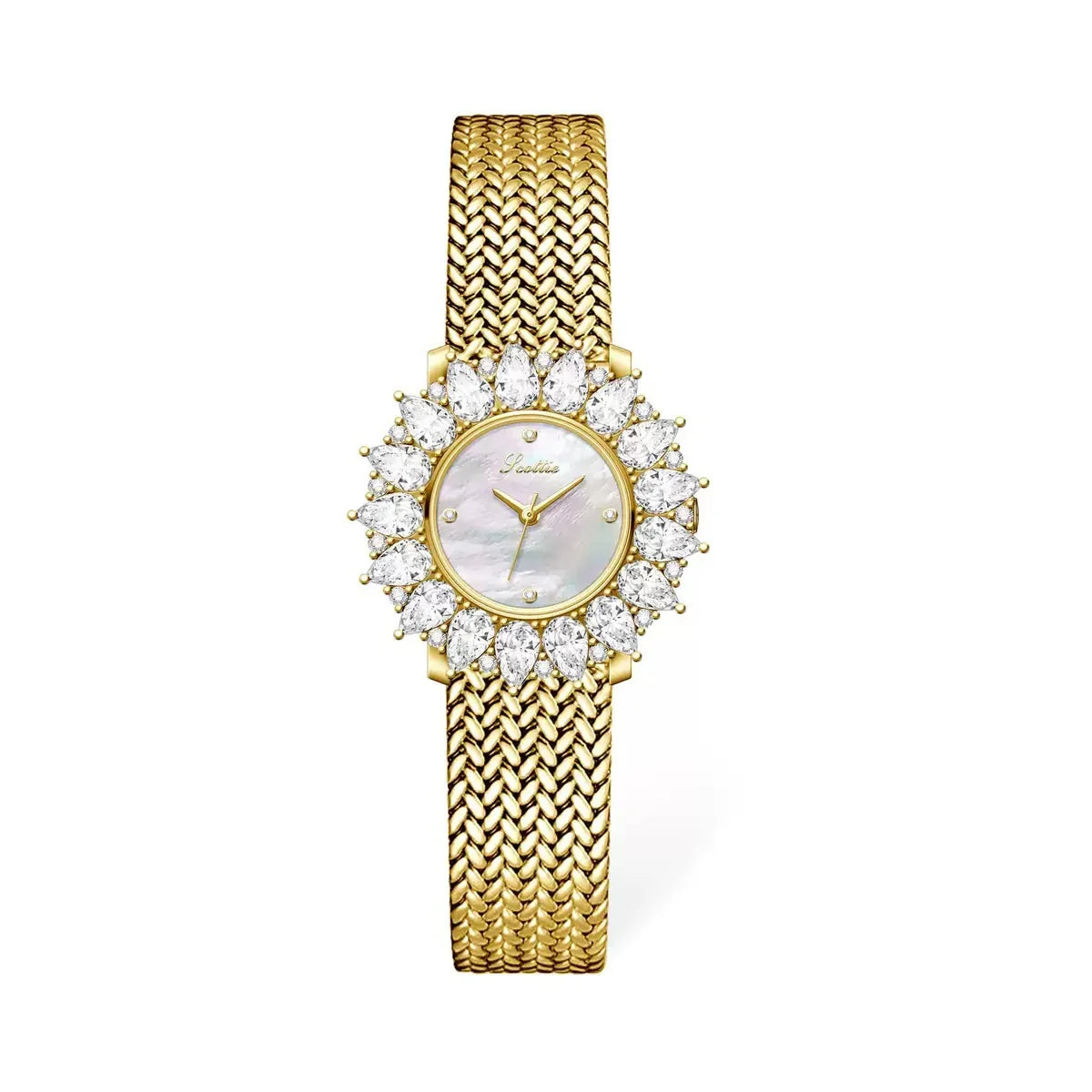 Luxury Vintage Round Diamond Watch - camillaboutiqueshop