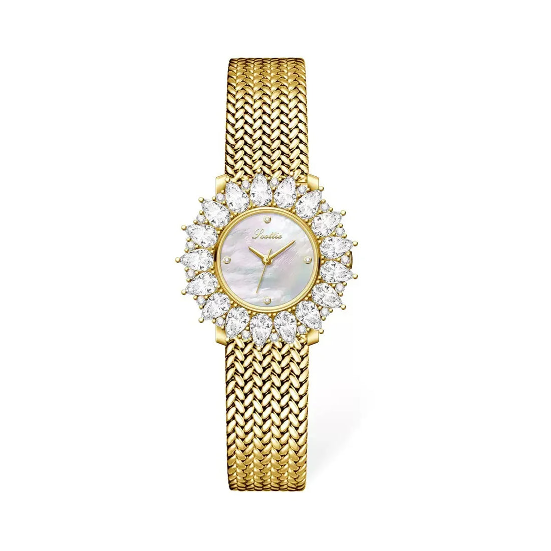 Luxury Vintage Round Diamond Watch - Camillaboutiqueshop