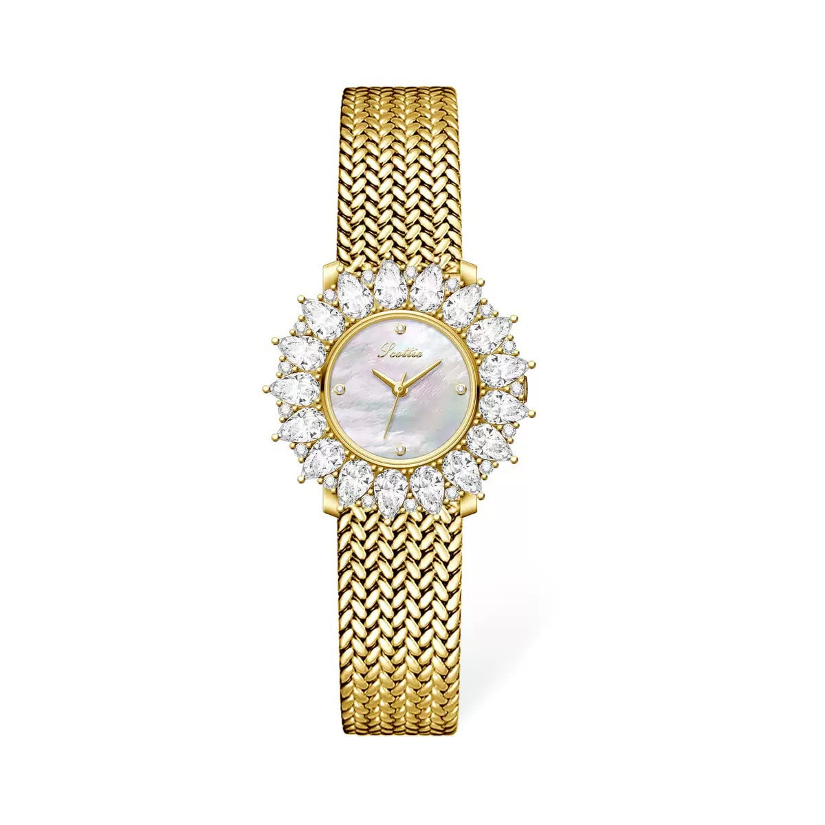 Luxury Vintage Round Diamond Watch - Camillaboutiqueshop