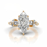 'Only U" Marquise Cut Moissanite Ring - 5ct