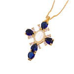 MAJESTIC DIAMOND CROSS NECKLACE - camillaboutiqueshop