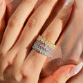 Marquise CZ Eternity Band Ring In Sterling Silver - Camillaboutiqueco camillaboutiqueshop.com