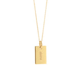 Custom Mini Dog Tag Necklace