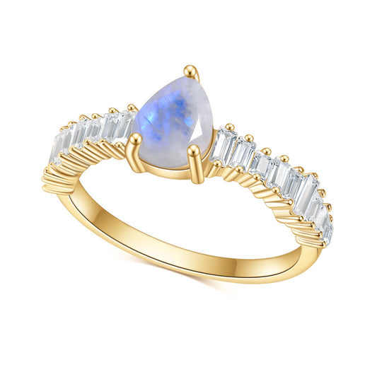 Moonstone Ring - Pear - Camillaboutiqueshop