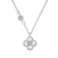 Mother Of Pearl Clover Necklace Sterling Silver - Camillaboutiqueshop