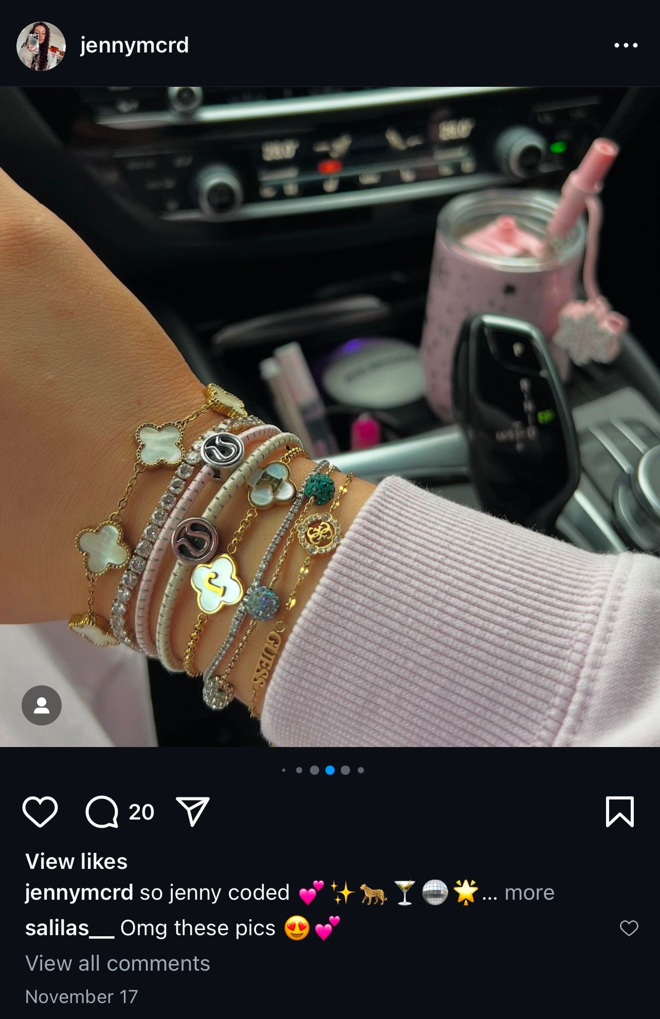 Mother Of Pearl Custom Name Clover Bracelet - Camillaboutiqueshop