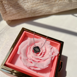 MOTHER OF PEARL DIAMANTE CLOVER NECKLACE - camillaboutiqueshop