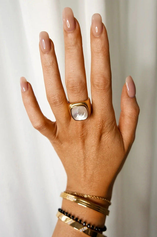 Mother of Pearl Ring - Camillaboutiqueshop