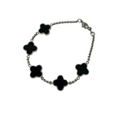 Multi Black Onyx Clover Bracelet - camillaboutiqueshop