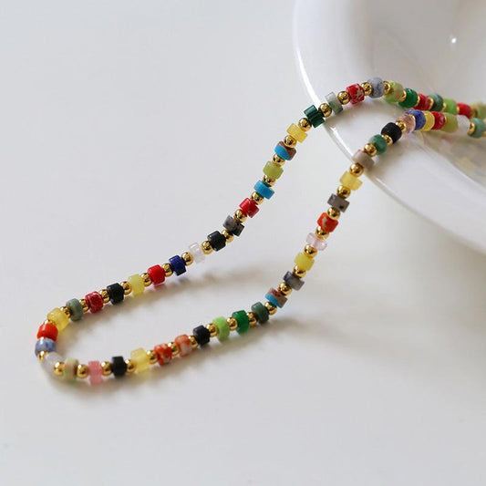 Multi Color Beads Necklace - Camillaboutiqueshop