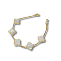 Multi Mother Of Pearl Clover Bracelet - Camillaboutiqueshop