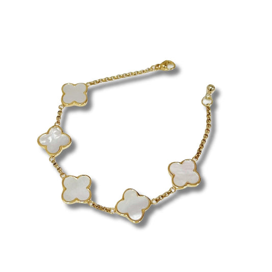 Multi Mother Of Pearl Clover Bracelet - Camillaboutiqueshop