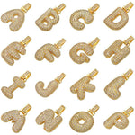 Pavé Bubble Initial Necklace - camillaboutiqueshop