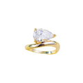 Pear Floating Engagement Ring - Camillaboutiqueshop