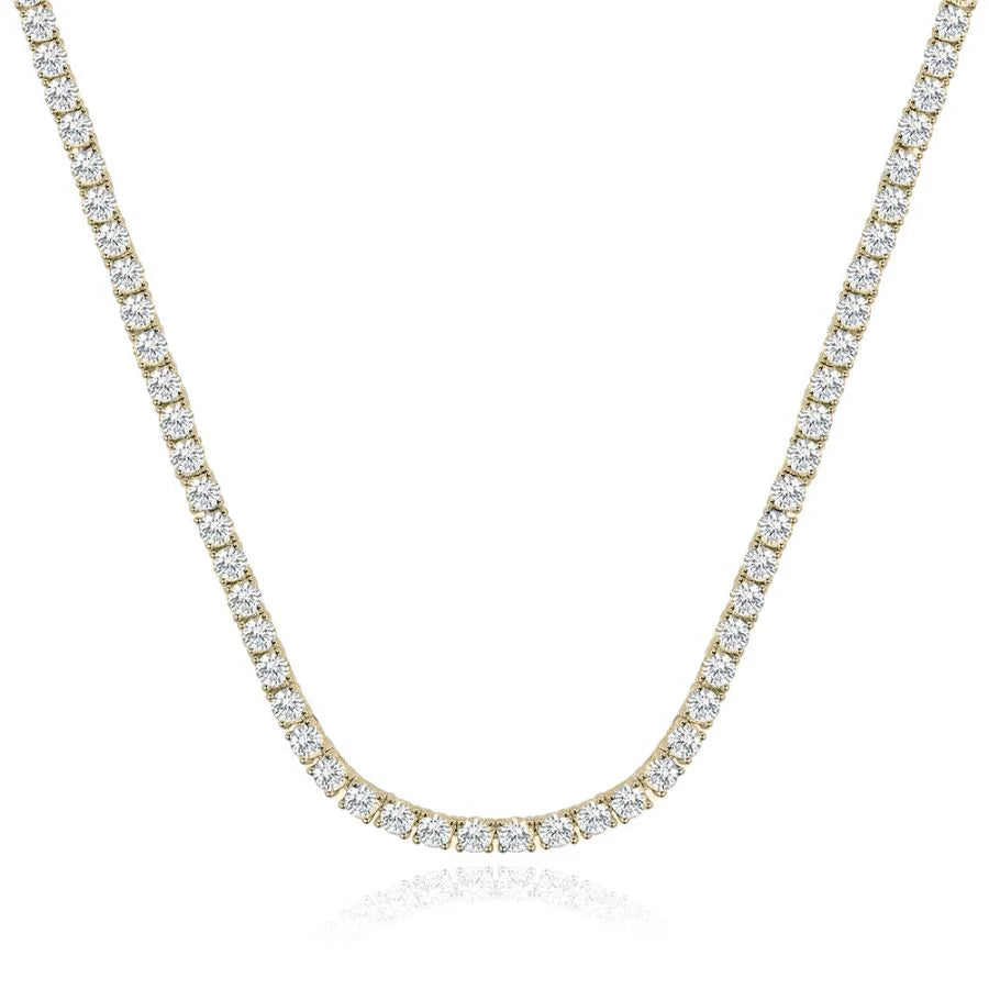 Classic Cubic Zirconia Tennis Necklace - 3mm -camillaboutiqueshop