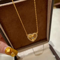 Perla Texture Heart Necklace - Camillaboutiqueshop