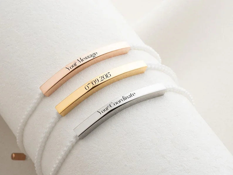 Personalized Engraved Matching Couple Bracelet - Camillaboutiqueshop