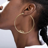 Personalized Name Hoop Earrings - camillaboutiqueshop