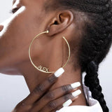 Personalized Name Hoop Earrings - camillaboutiqueshop