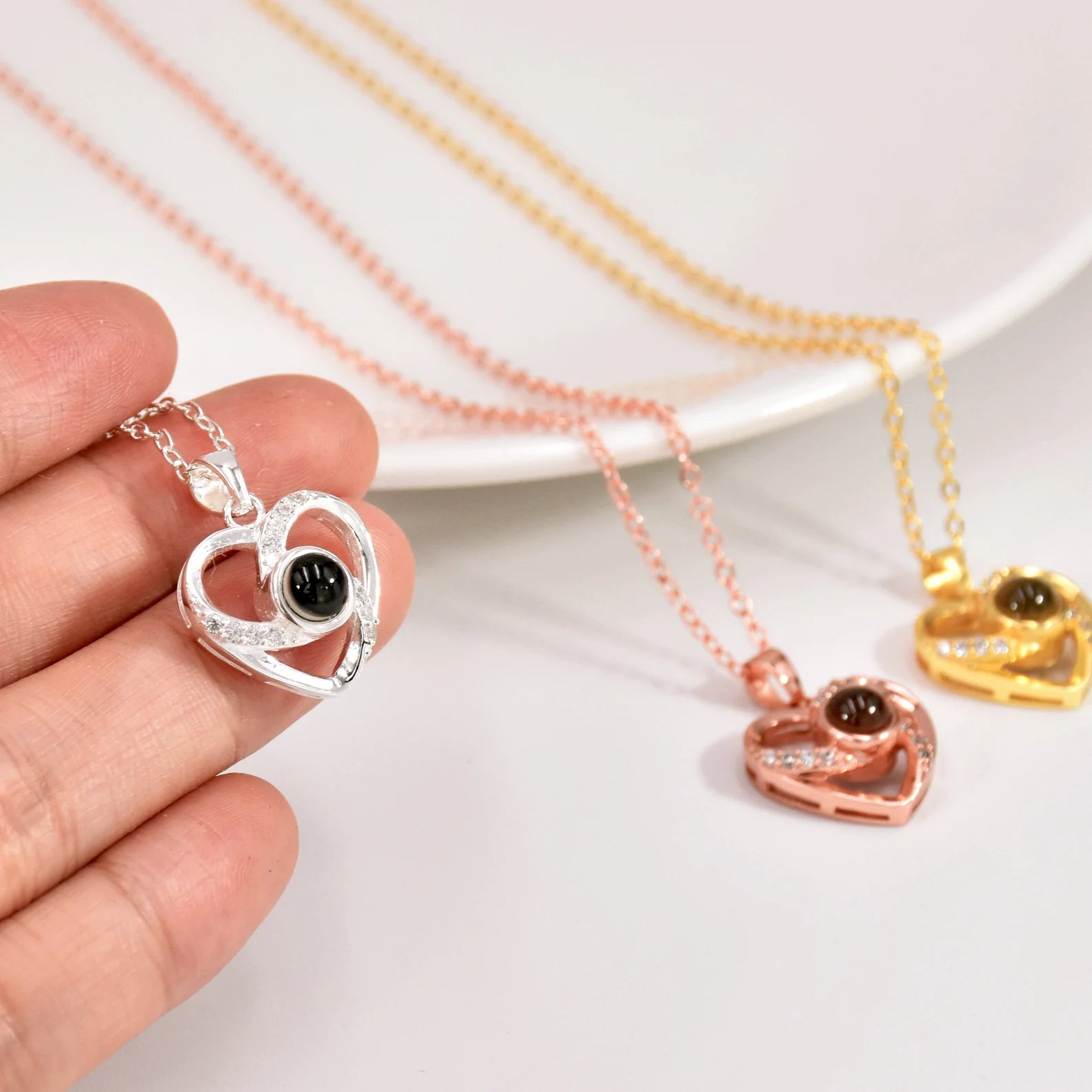 Personalised Sliding Disc Photo Necklace By Joanna Emily |  notonthehighstreet.com