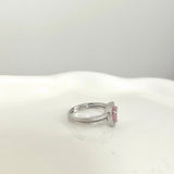 Heart Pair Sterling Silver Promise Ring - camillaboutiqueshop
