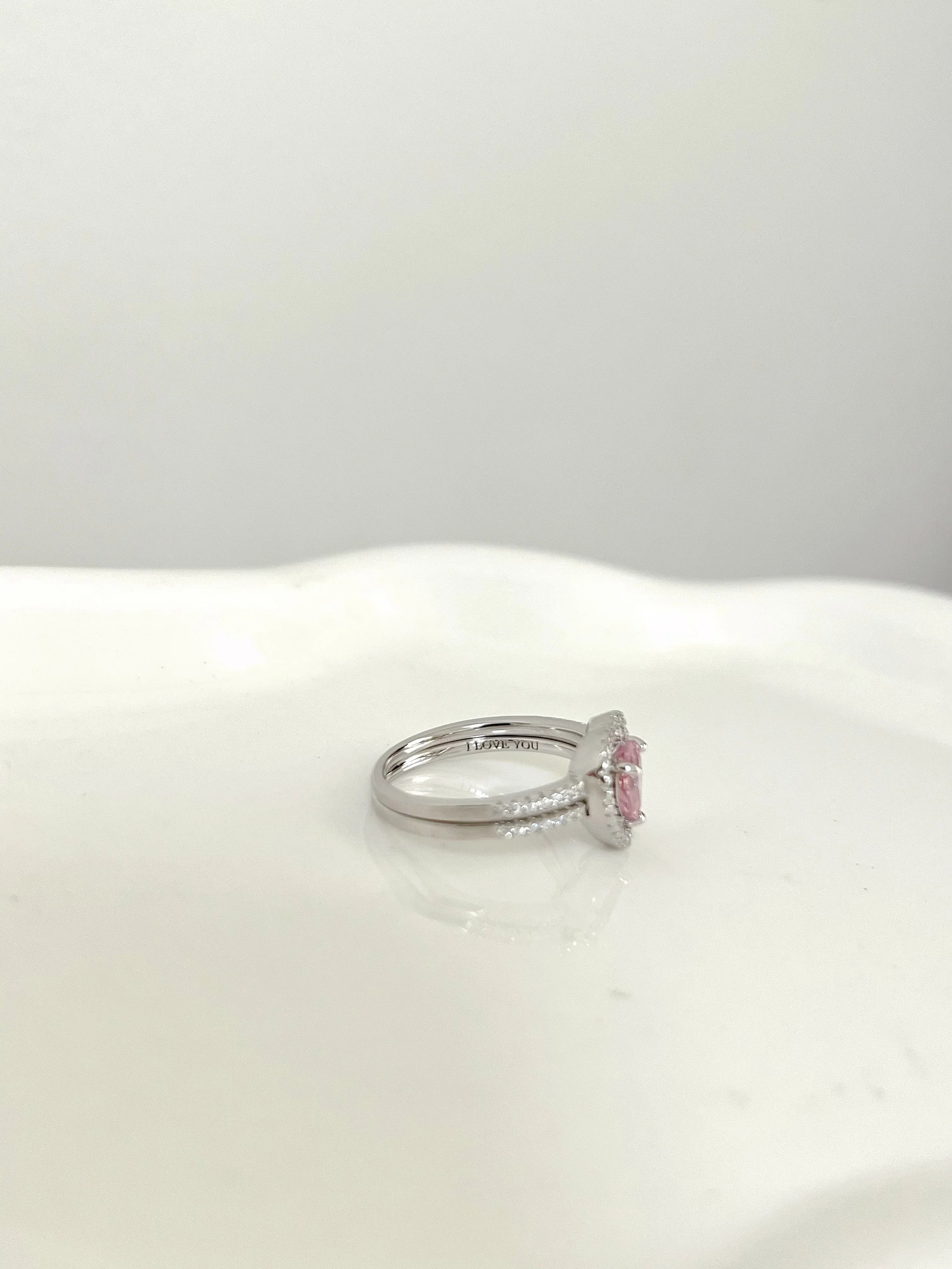 Heart Pair Sterling Silver Promise Ring - camillaboutiqueshop