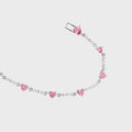 Pink Heart Tennis Bracelet - Camillaboutiqueshop