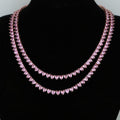 Premium Pink Heart Tennis Chain Necklace - Camillaboutiqueshop