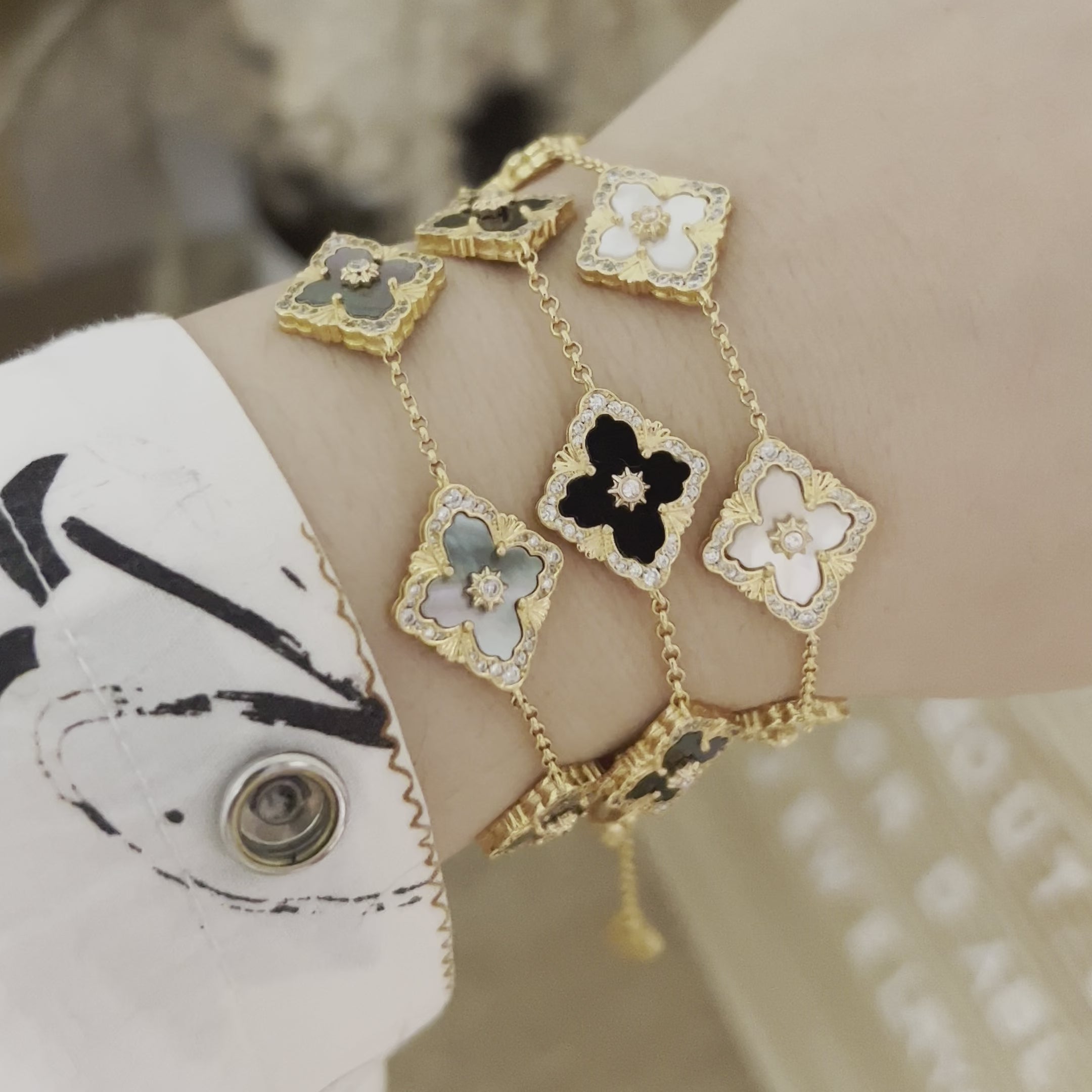 Vintage 5 Clover Bracelet