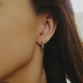 Silver Spiral Hoop Earrings - Camillaboutiqueco camillaboutiqueshop.com