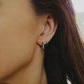 Silver Spiral Hoop Earrings - Camillaboutiqueshop