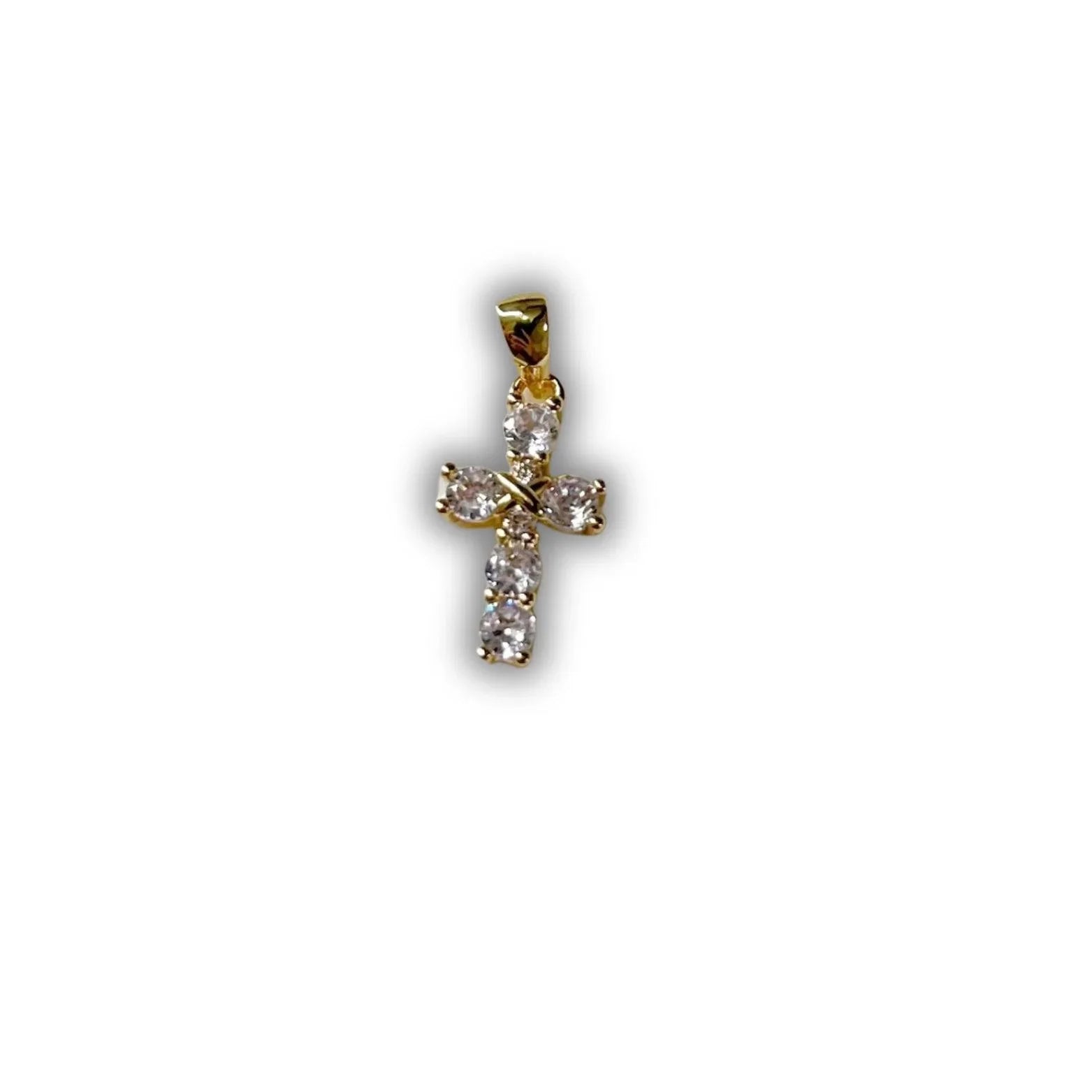 Small Diamond Cross Charm - camillaboutiqueshop