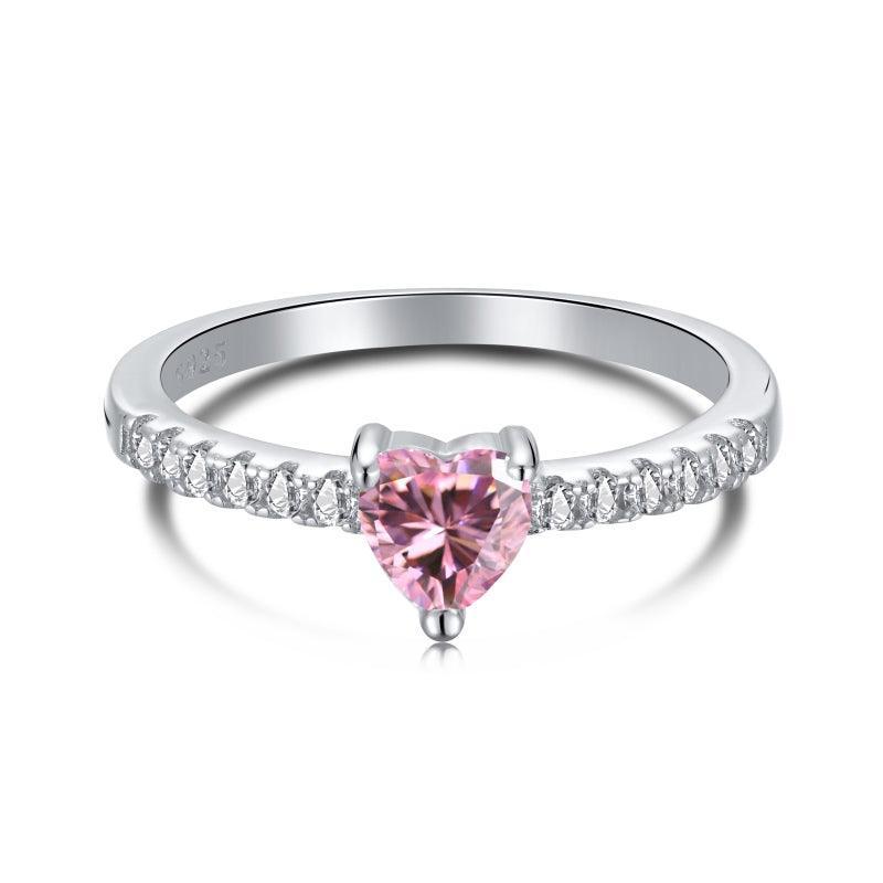 Solitaire Heart CZ Ring - Camillaboutiqueshop