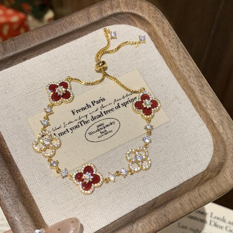 Sparkle Clover Bracelet - Camillaboutiqueshop