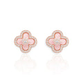 Sparkle Sakura Clover Earrings - Camillaboutiqueshop