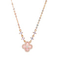 Sparkle Sakura Clover Necklace - Camillaboutiqueshop