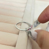 Sparkling Pink Bow Ring - camillaboutiqueshop