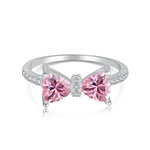 Sparkling Pink Bow Ring - camillaboutiqueshop