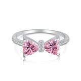 Sparkling Pink Bow Ring - camillaboutiqueshop